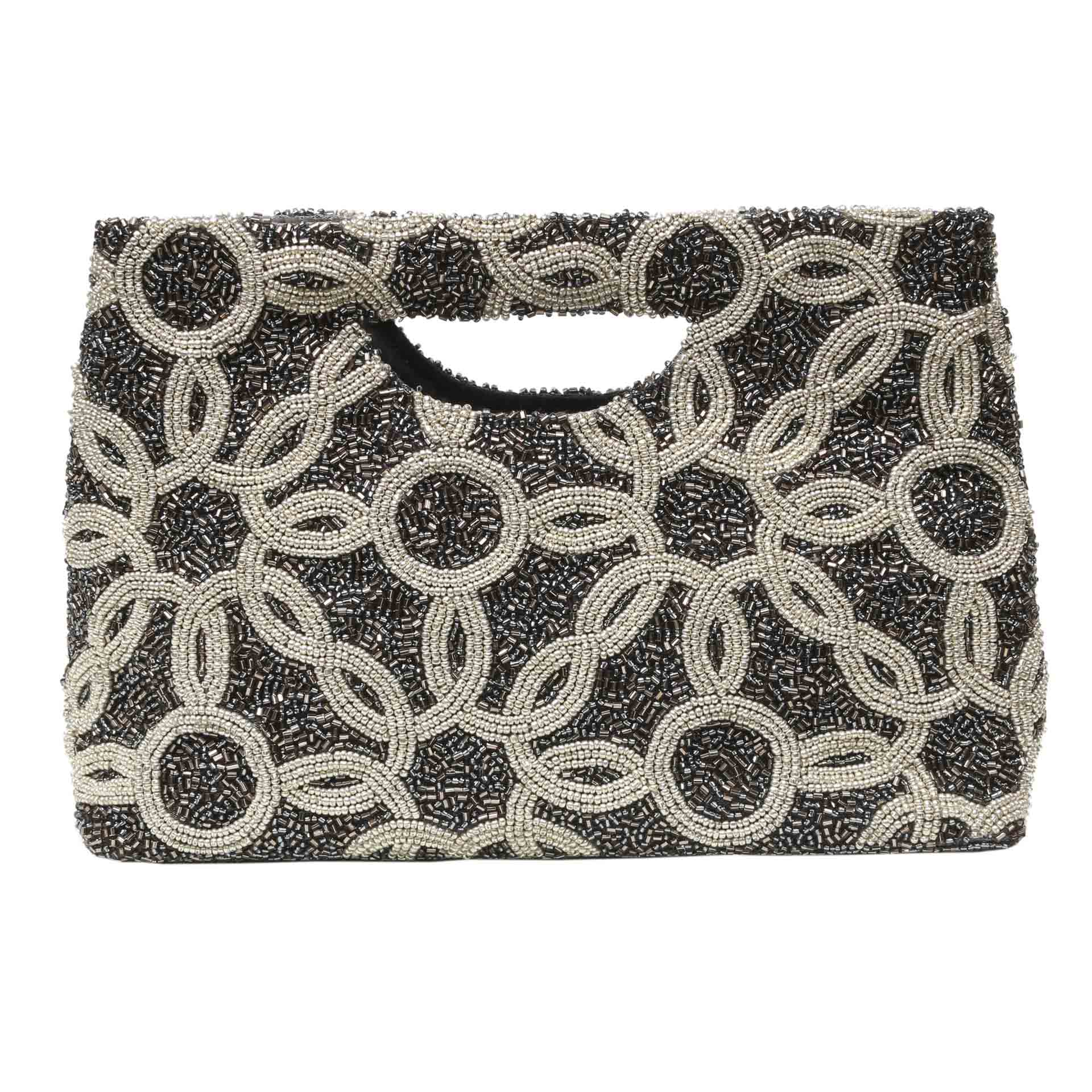 Tiana NY Designs Handbags Royale Silver Top Handle