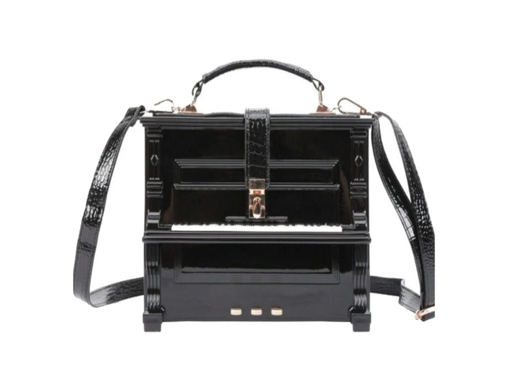 Timmy Woods Handbags Timmy Woods Elton Piano Top Handle Bag Black