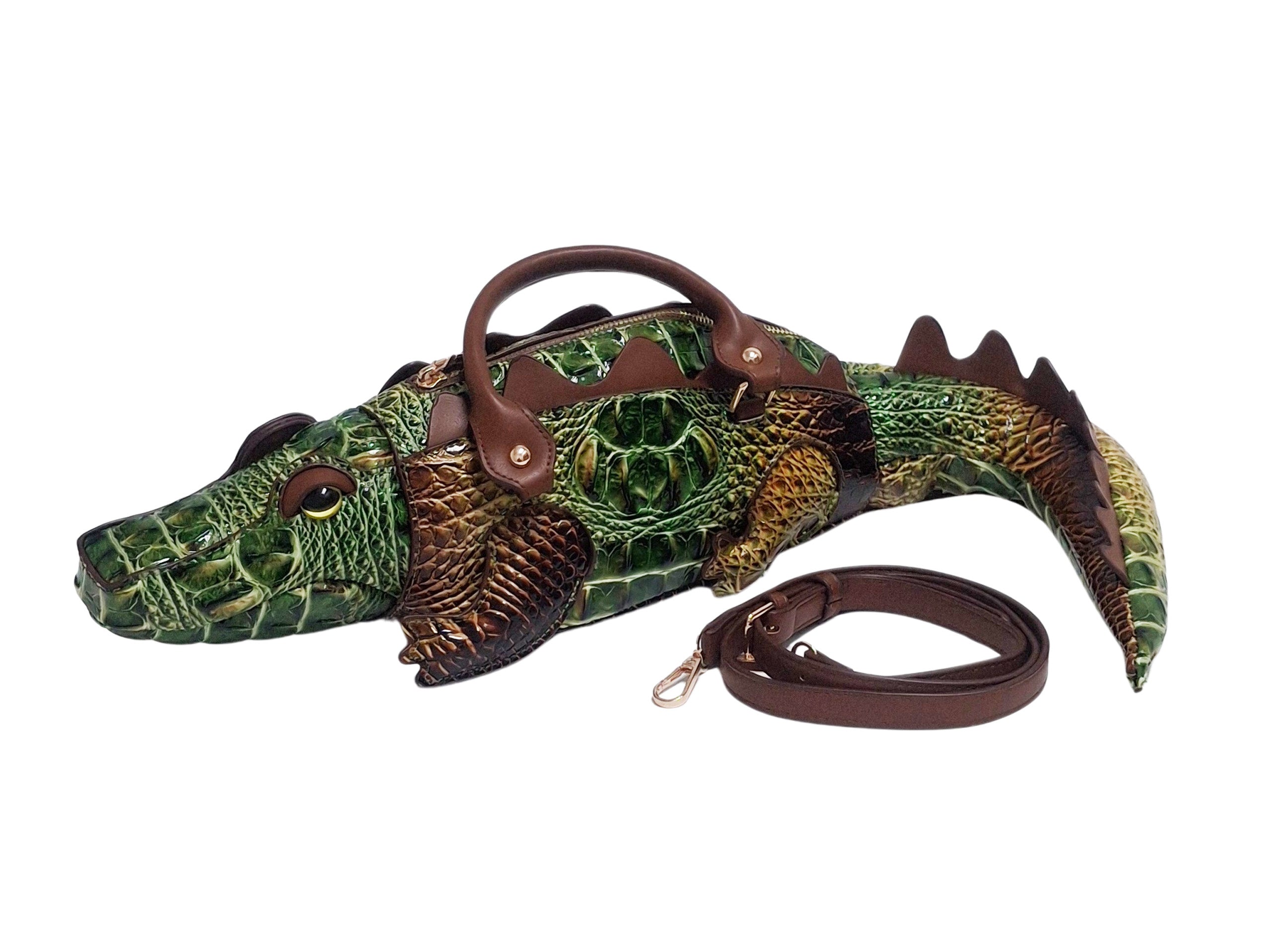 Timmy Woods Handbags Timmy Woods Gettie The Gator - Collectible 3D Vegan Leather Handbag