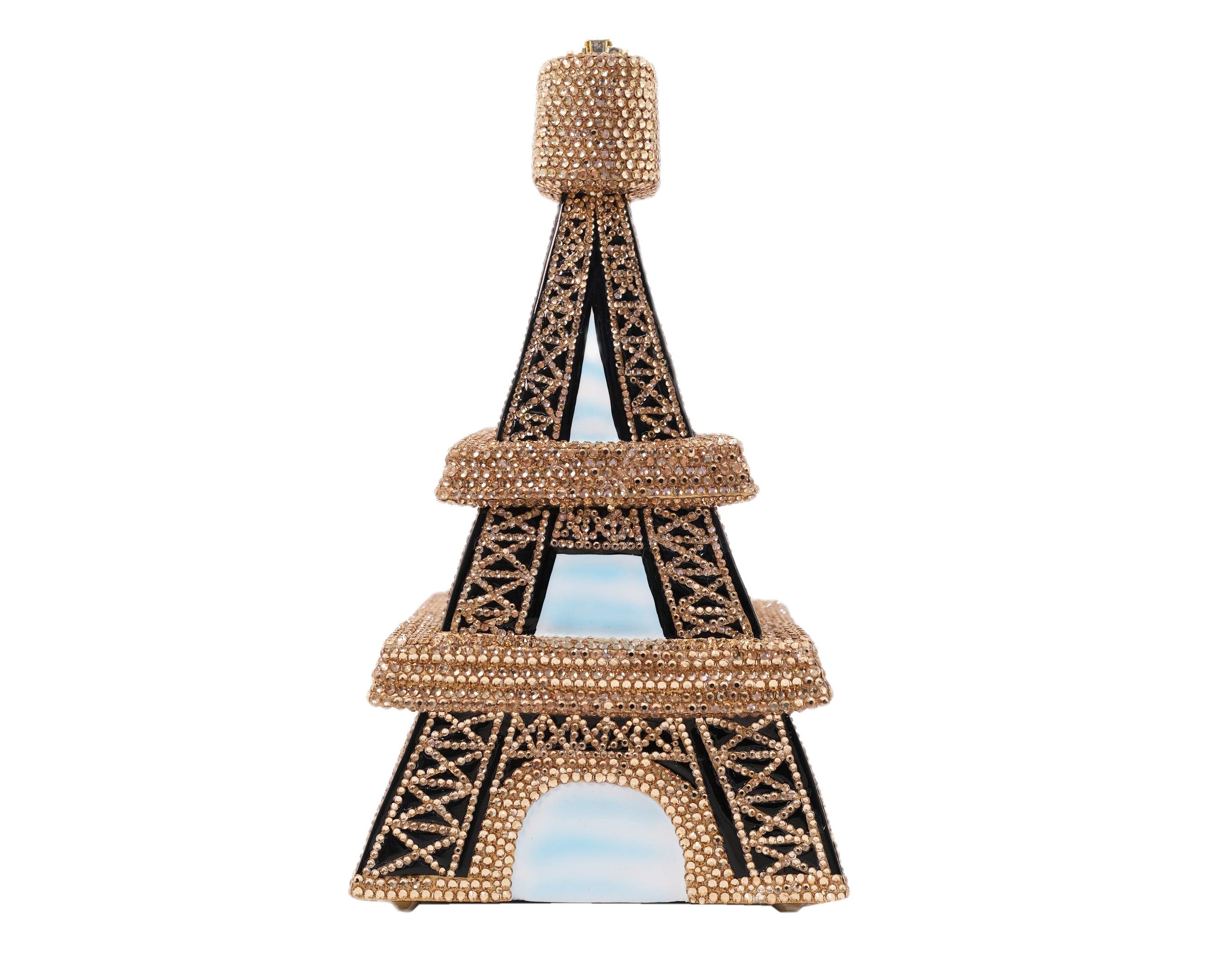 Timmy Woods Handbags Timmy Woods Iconic Tour D' Eiffel Swarovski Crystals Handbag