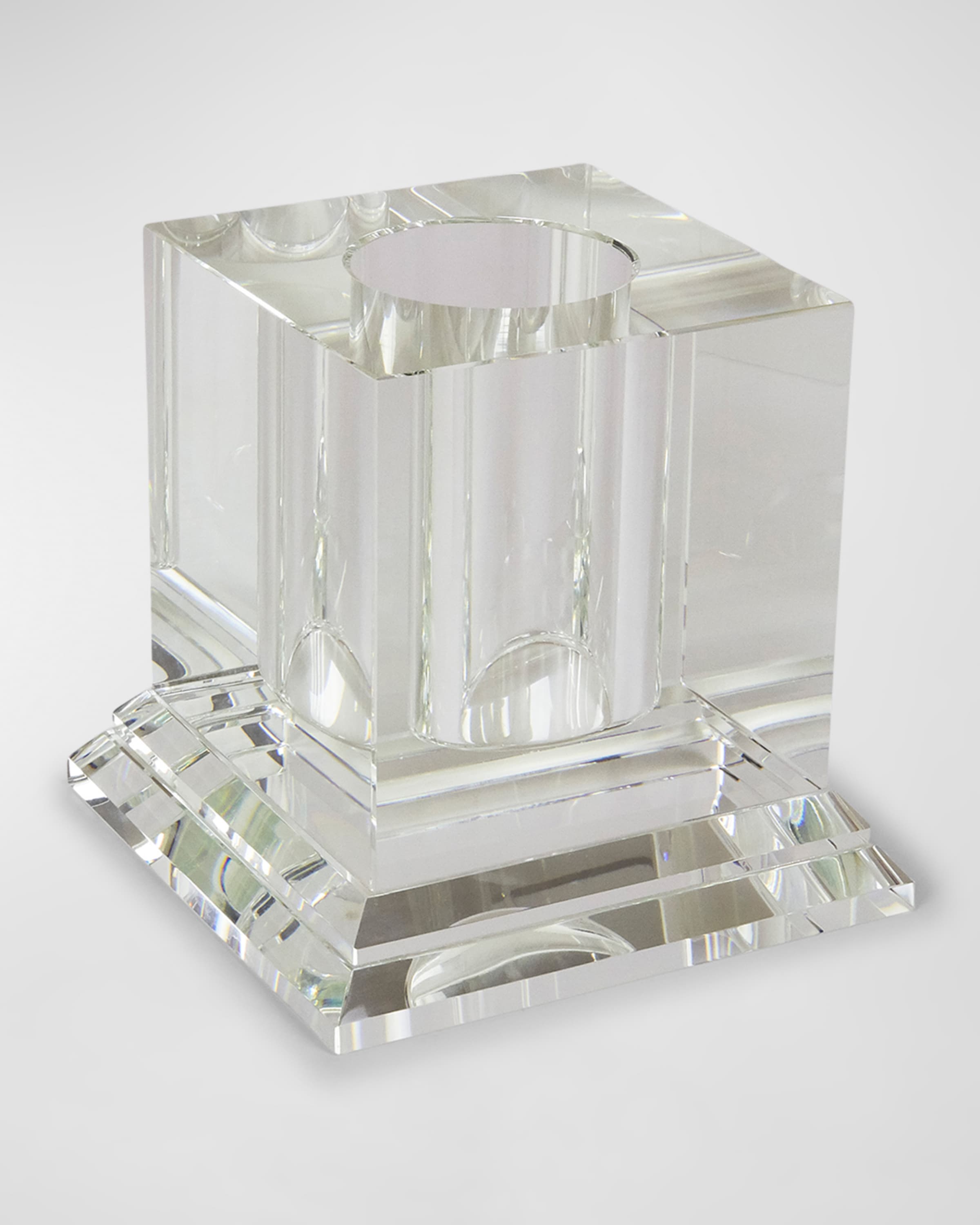 Tizo Designs Home Tizo Crystal Square Centerpiece Vase