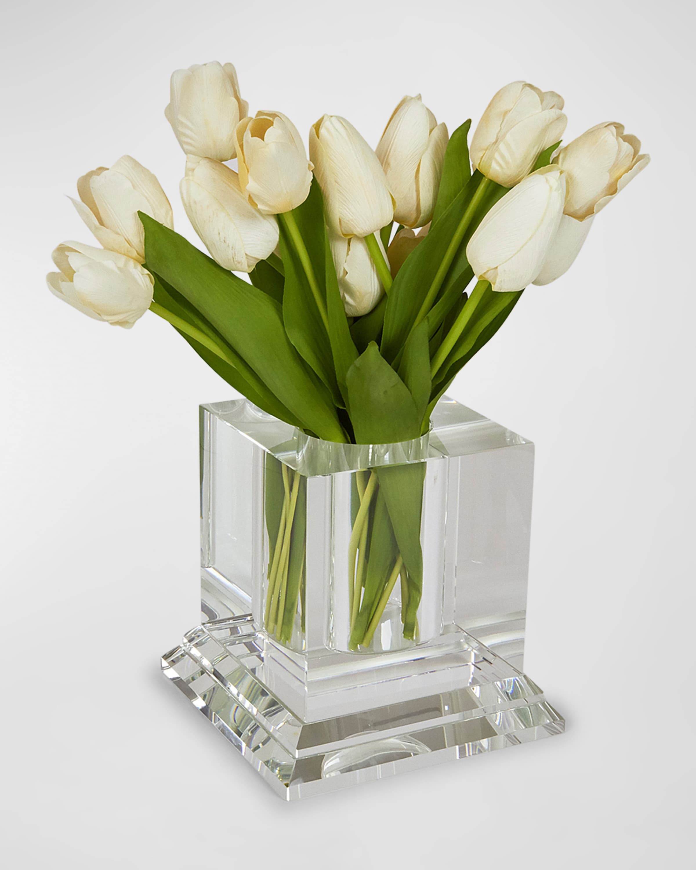 Tizo Designs Home Tizo Crystal Square Centerpiece Vase