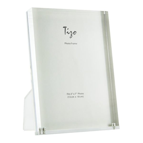 Tizo Designs Picture Frames Tizo Designs 1" Thick Lucite Frame w/Easel Back (Clear) 4x4