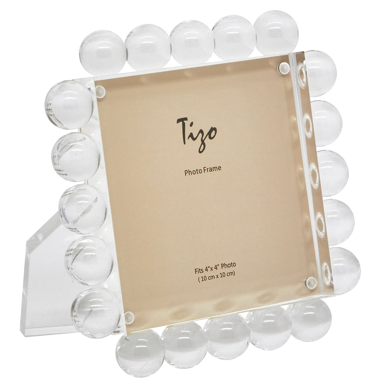 Tizo Designs Picture Frames Tizo Designs Acrylic Frame w/Clear Bubbles (4x4)