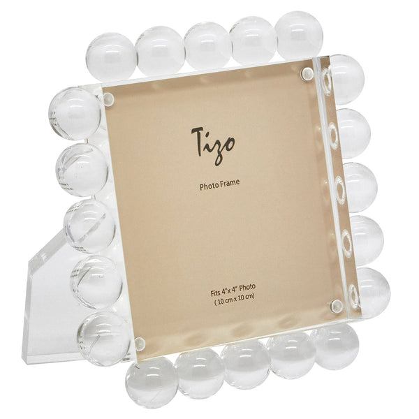 Tizo Designs Picture Frames Tizo Designs Acrylic Frame w/Clear Bubbles (4x4)