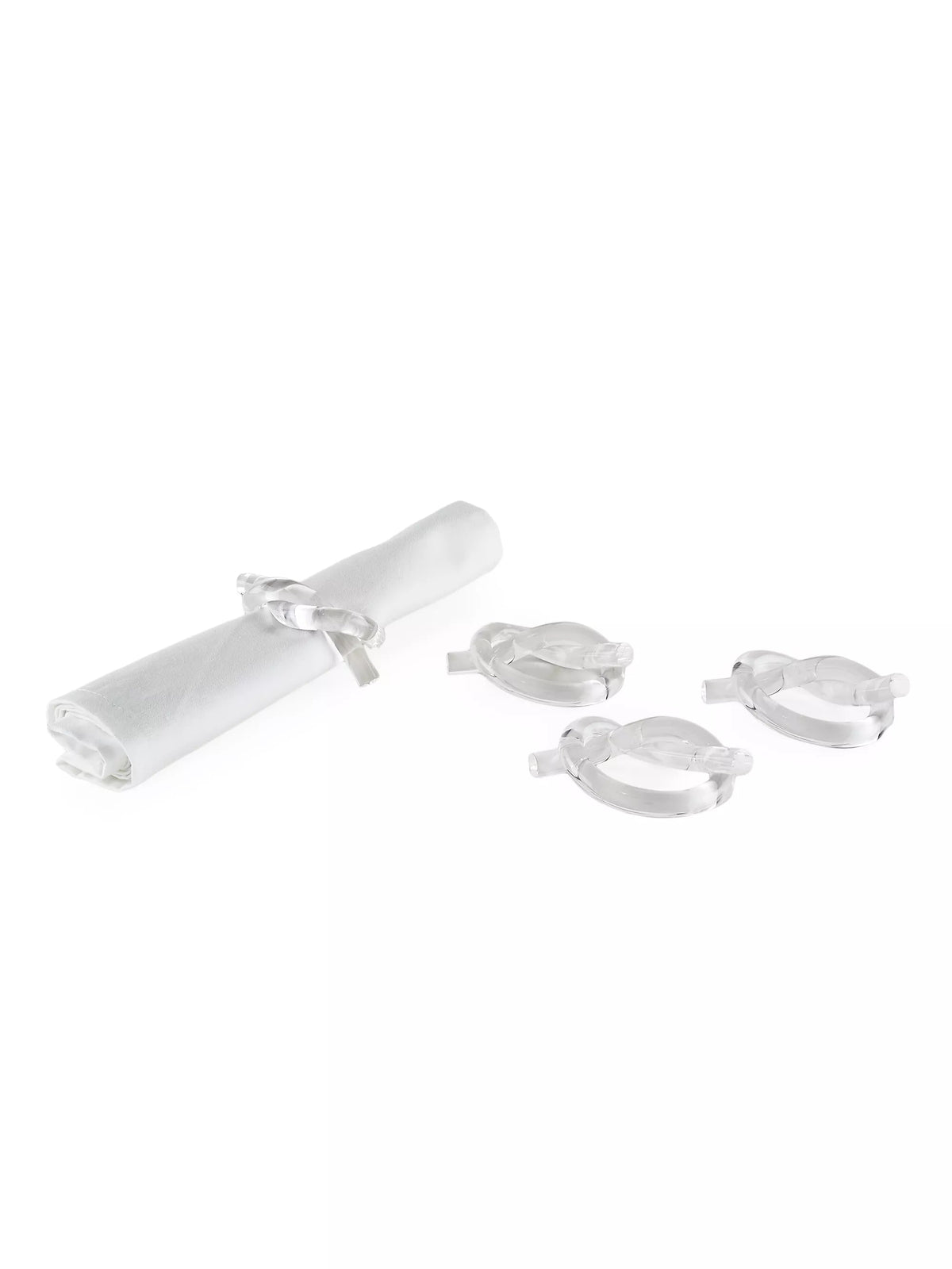 Tizo Designs Acrylic Napkin Ring "Knot" S/4