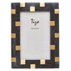 Tizo Designs Picture Frames Tizo Designs Bone Resin/Brass Frame (Grey) 5x7