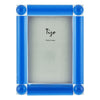 Tizo Designs Picture Frames Tizo Designs Crystal Glass Corner Ball Picture Frame (Blue) 5x7