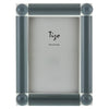 Tizo Designs Picture Frames Tizo Designs Crystal Glass Corner Ball Picture Frame (Gray) 4x6