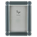 Tizo Designs Picture Frames Tizo Designs Crystal Glass Corner Ball Picture Frame (Gray) 5x7