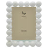 Tizo Designs Picture Frames Tizo Designs Crystal White Glass Frame Single Bubbles 4x6