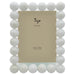 Tizo Designs Picture Frames Tizo Designs Crystal White Glass Frame Single Bubbles 5x7