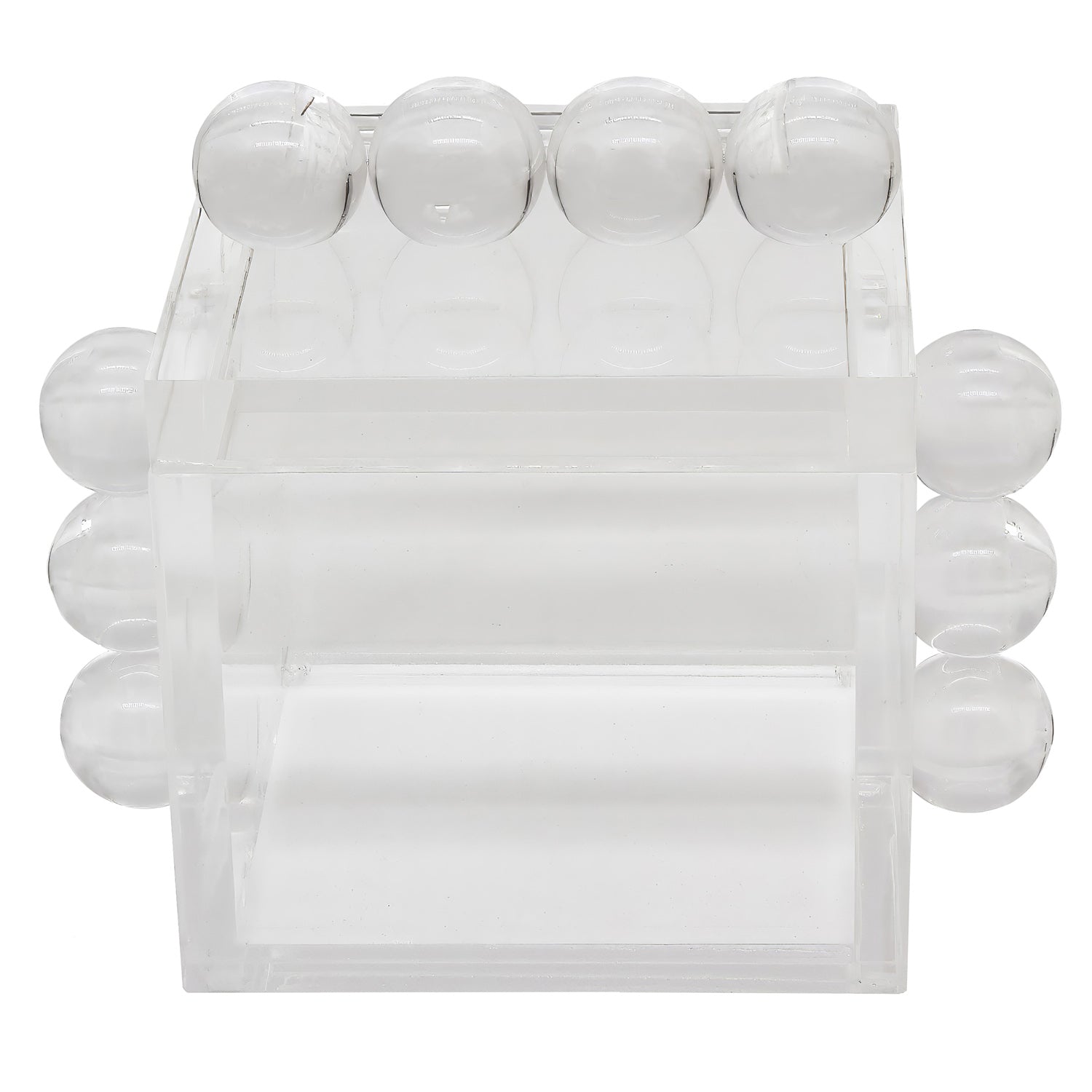 Tizo Designs Giftware Tizo Designs Design Acrylic Box Clear w/Balls 4"x4"