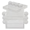 Tizo Designs Giftware Tizo Designs Design Acrylic Box Clear w/Balls 4"x4"