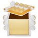 Tizo Designs Giftware Tizo Designs Design Acrylic Box Gold w/Balls 4"x4"