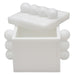 Tizo Designs Giftware Tizo Designs Design Acrylic Box White w/Balls 4"x4"
