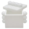 Tizo Designs Giftware Tizo Designs Design Acrylic Box White w/Balls 4"x4"