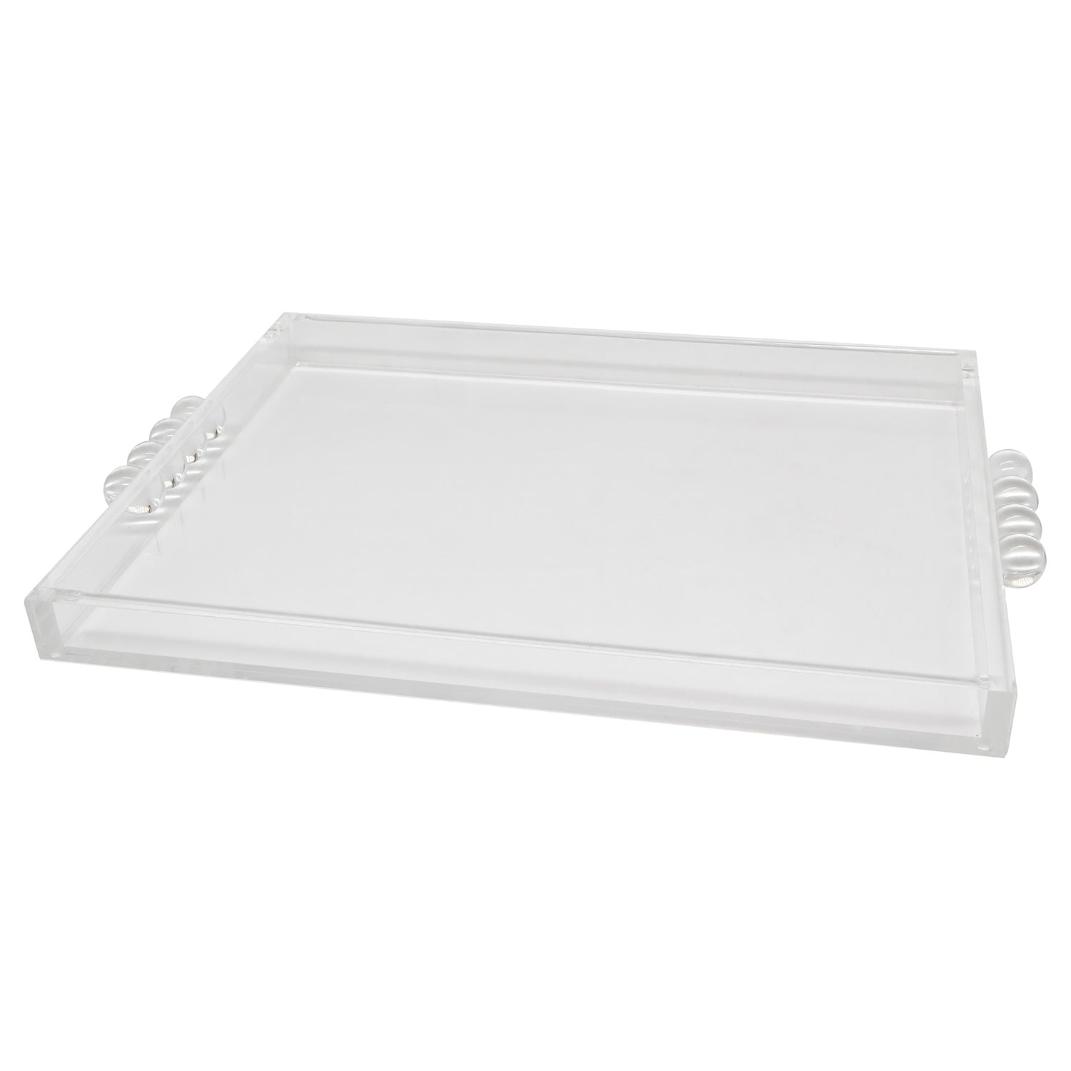 Tizo Designs Giftware Tizo Designs Design Acrylic Tray with Bubble Handles Clear 12"x16"