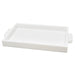 Tizo Designs Giftware Tizo Designs Design Acrylic Tray with Bubble Handles White 12x8