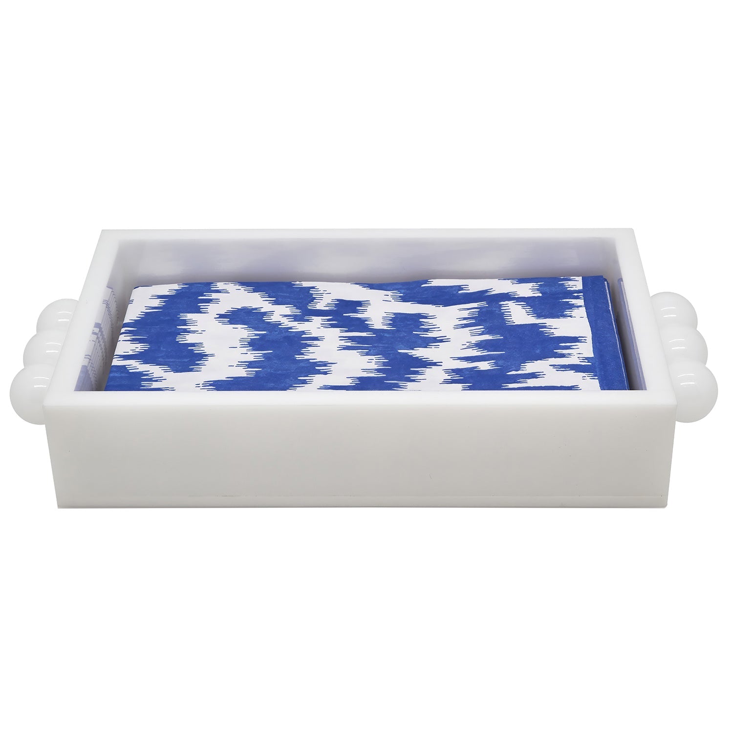 Tizo Designs Giftware Tizo Designs Design Acrylic White Guest Towel Holder w/Bubbles