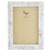 Tizo Designs Picture Frames Tizo Designs Design Solid White Faux Mother of Pearl Picture Frame 4x6