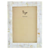 Tizo Designs Picture Frames Tizo Designs Design Solid White Faux Mother of Pearl Picture Frame 8x10
