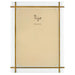 Tizo Designs Picture Frames Tizo Designs Design Solid White Lucite with the Gold Brass Frame 8x10