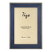 Tizo Designs Picture Frames Tizo Designs Design Stripe Inlaid Pattern Italian Wood Picture Frame (Blue) 5x7