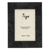 Tizo Designs Picture Frames Tizo Designs Design Wide Burl Pattern Italian Wood Picture Frame (Gray) 4x6