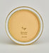 Tizo Designs Picture Frames Tizo Designs Enamel Gold Frame White 3" Round