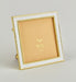 Tizo Designs Picture Frames Tizo Designs Enamel Gold Frame White 3x3