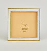 Tizo Designs Picture Frames Tizo Designs Enamel Gold Frame White 3x3