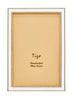 Tizo Designs Picture Frames Tizo Designs Enameled Gold Picture Frame (White) 4x6