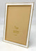 Tizo Designs Picture Frames Tizo Designs Enameled Gold Picture Frame (White) 5x7