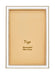 Tizo Designs Picture Frames Tizo Designs Enameled Gold Picture Frame (White) 8x10