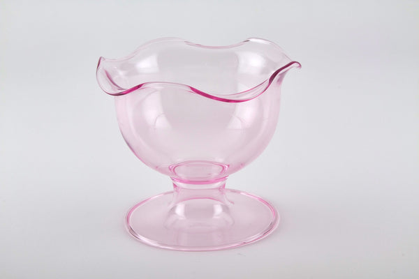 Tizo Designs Giftware Tizo Designs Glass Footed Bowl Pink