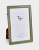 Tizo Designs Picture Frames Tizo Designs Gold-Plated Beaded Green Enamel Frame 5x7
