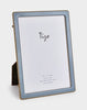 Tizo Designs Picture Frames Tizo Designs Gold-Plated Beaded Smoky Blue Enamel Frame 5x7