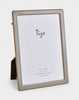 Tizo Designs Picture Frames Tizo Designs Gold-Plated Beaded Taupe Enamel Frame 5x7
