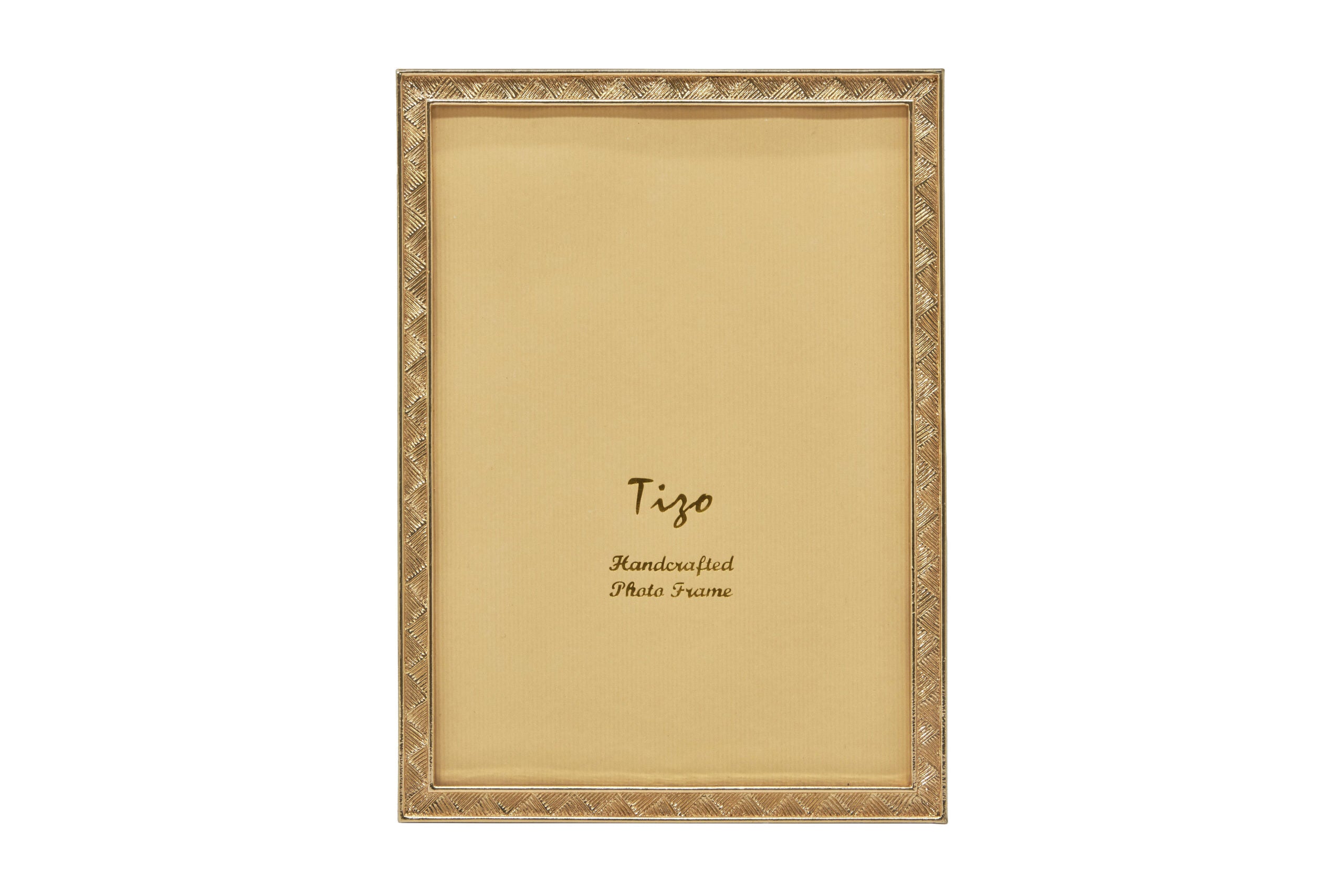 Tizo Designs Picture Frames Tizo Designs Gold Textured Finish Picture Frame 2x3