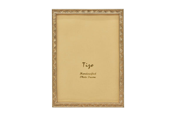 Tizo Designs Picture Frames Tizo Designs Gold Textured Finish Picture Frame 2x3