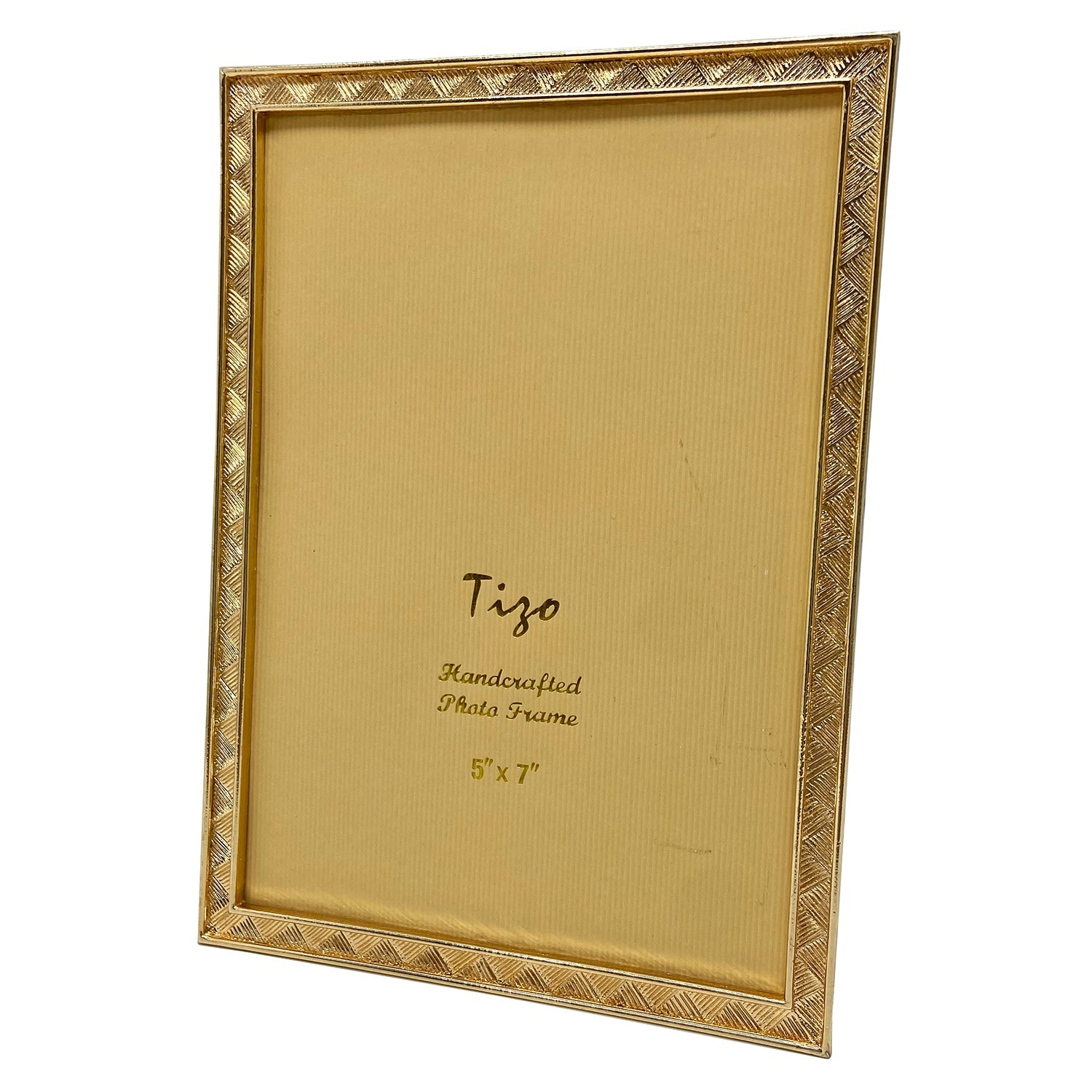 Tizo Designs Picture Frames Tizo Designs Gold Textured Finish Picture Frame 5x7