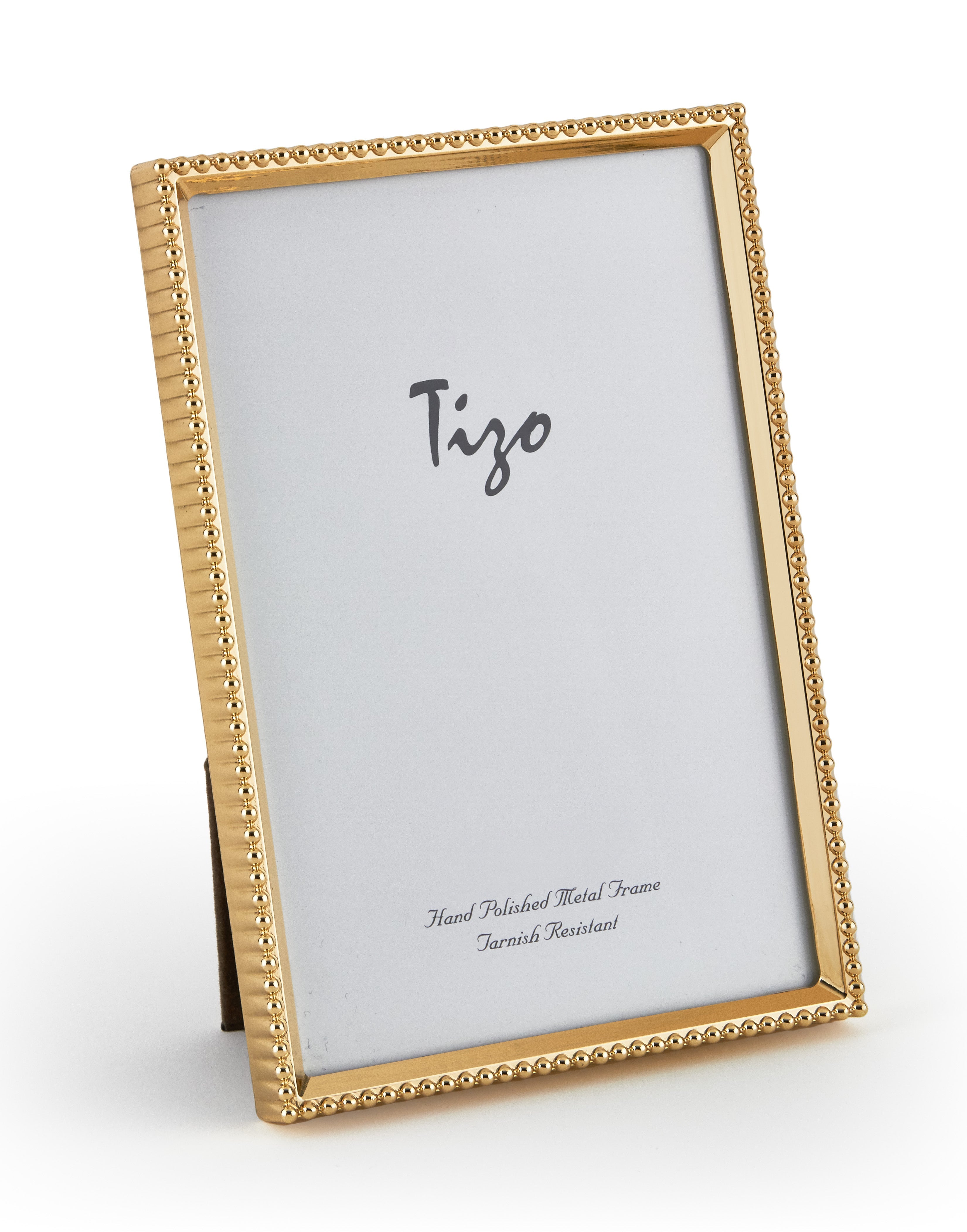 Tizo Designs Picture Frames Tizo Designs Goldplate Beaded Picture Frame 4x6