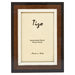 Tizo Designs Picture Frames Tizo Designs Italian Wood Picture Frame (Black/Brown) 5x7