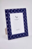 Tizo Designs Picture Frames Tizo Designs Lacquer Wood Frame Navy Blue 4x6