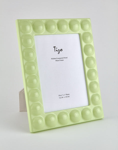 Tizo Designs Picture Frames Tizo Designs Lacquer Wood Frame Seafoam Green 4x6