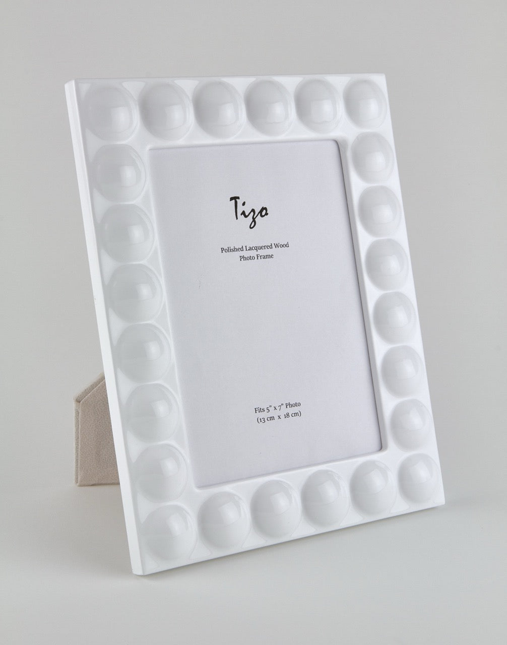 Tizo Designs Picture Frames Tizo Designs Lacquer Wood Frame White 4x6