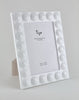 Tizo Designs Picture Frames Tizo Designs Lacquer Wood Frame White 4x6
