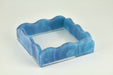 Tizo Designs Giftware Tizo Designs Lucite Marbled Cocktail Napkin Tray Blue