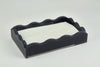Tizo Designs Giftware Tizo Designs Lucite Marbled Guest Towel Tray Black